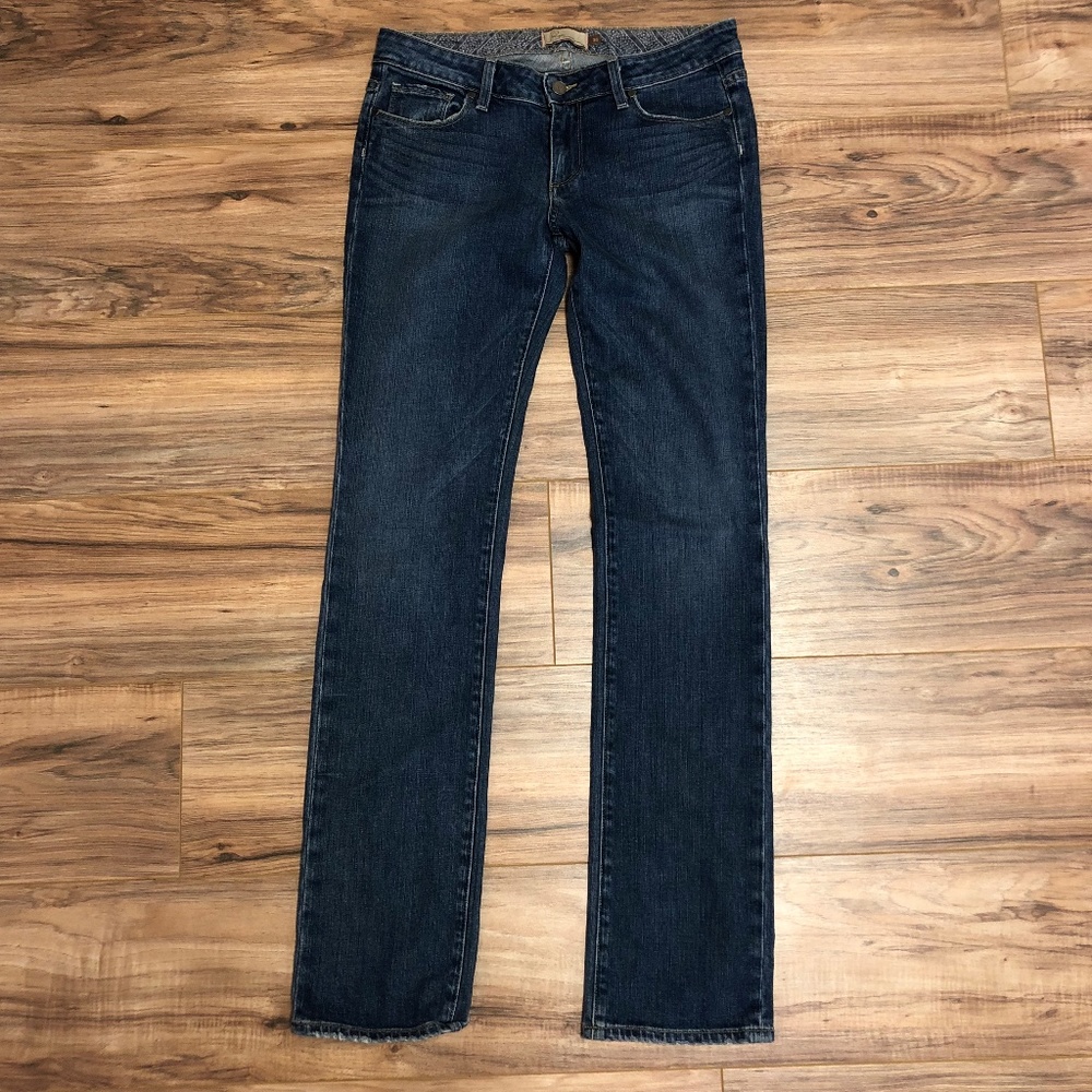 Paige Blue Heights Medium Wash Skinny Jeans 30